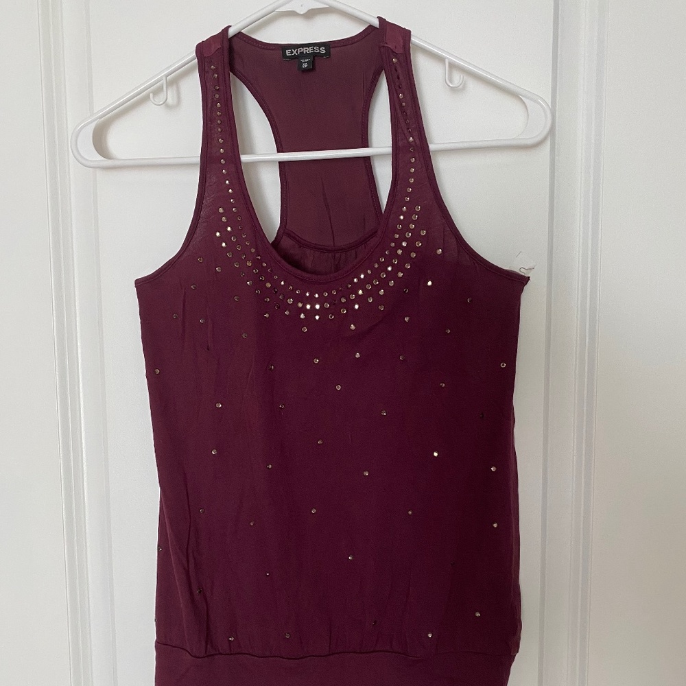express: racerback dressy top